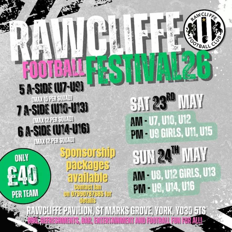 Rawcliffe Football Festival | Junior Grassroots Hub